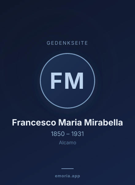 Gedenkportrait von Francesco Maria Mirabella