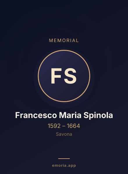Memorial portrait of Francesco Maria Spinola