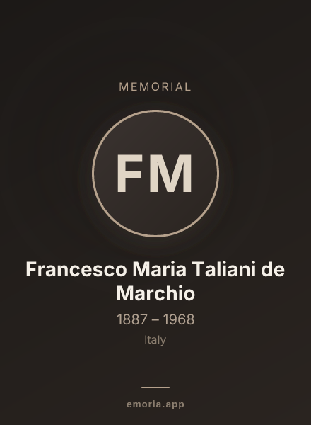 Memorial portrait of Francesco Maria Taliani de Marchio