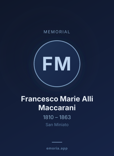 Memorial portrait of Francesco Marie Alli Maccarani