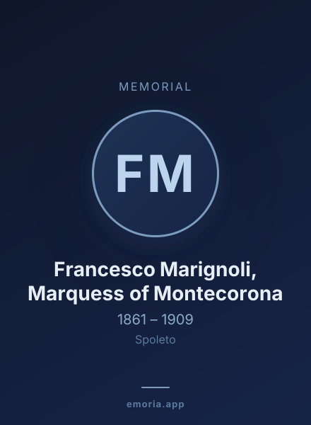 Memorial portrait of Francesco Marignoli, Marquess of Montecorona