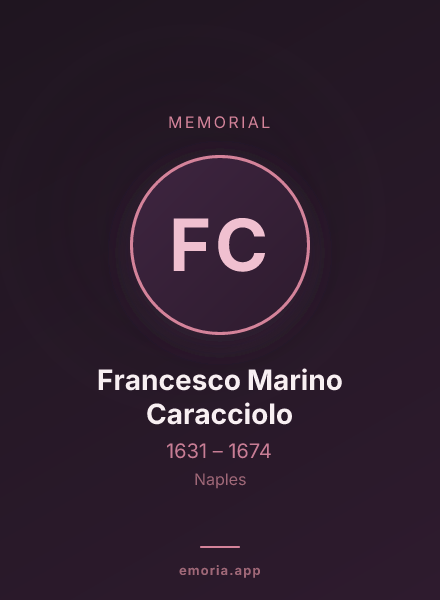 Memorial portrait of Francesco Marino Caracciolo