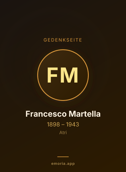 Gedenkportrait von Francesco Martella