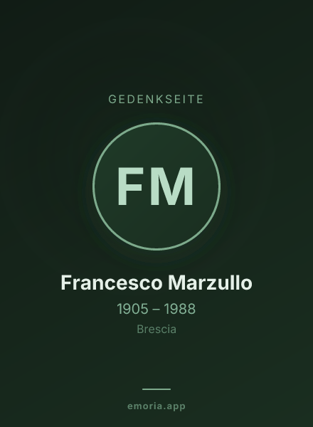 Gedenkportrait von Francesco Marzullo