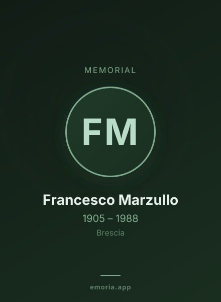 Memorial portrait of Francesco Marzullo