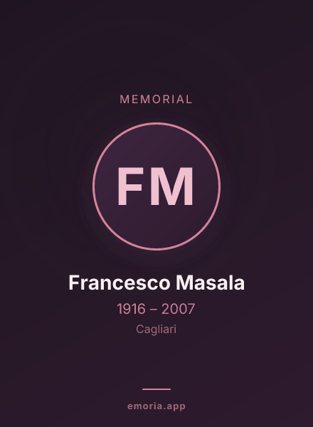 Memorial portrait of Francesco Masala