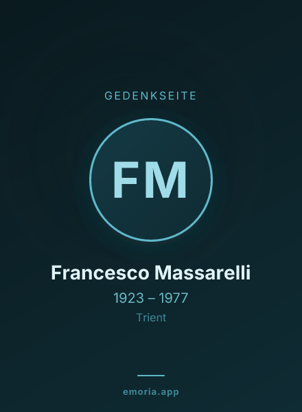 Gedenkportrait von Francesco Massarelli