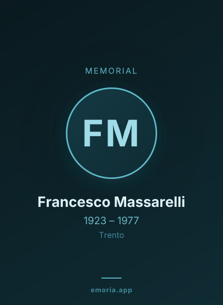 Memorial portrait of Francesco Massarelli