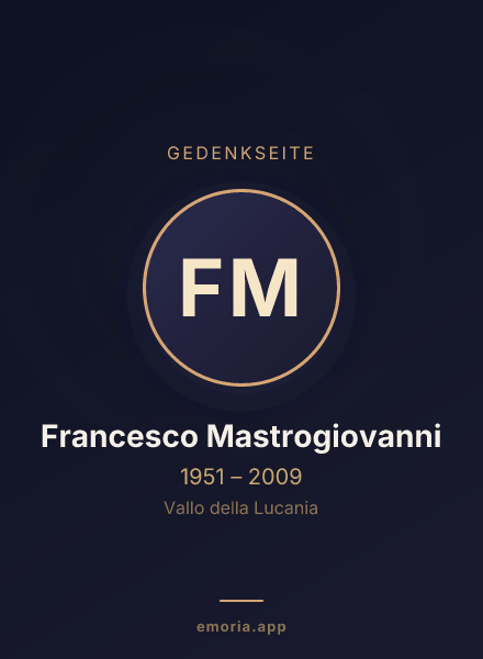 Gedenkportrait von Francesco Mastrogiovanni