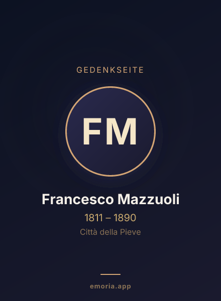Gedenkportrait von Francesco Mazzuoli