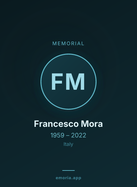Memorial portrait of Francesco Mora