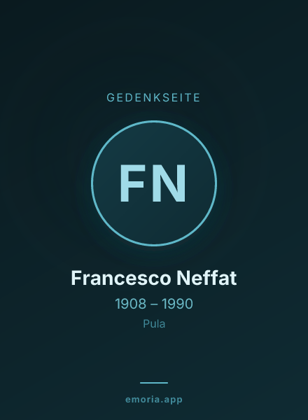 Gedenkportrait von Francesco Neffat
