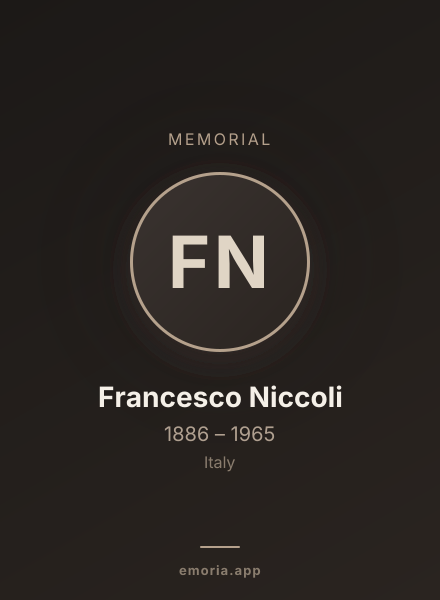 Memorial portrait of Francesco Niccoli