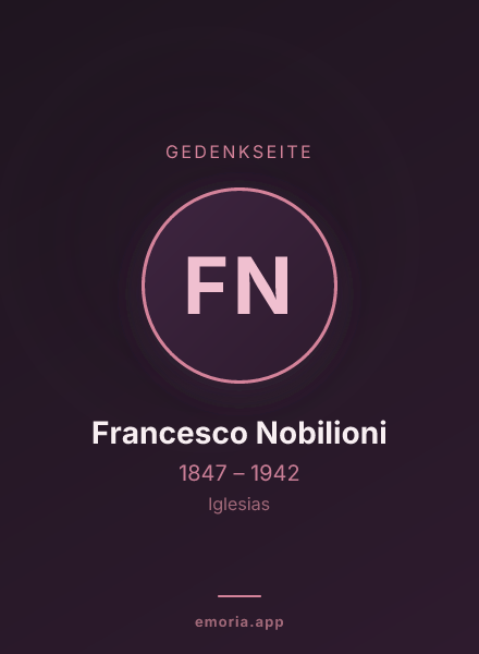 Gedenkportrait von Francesco Nobilioni