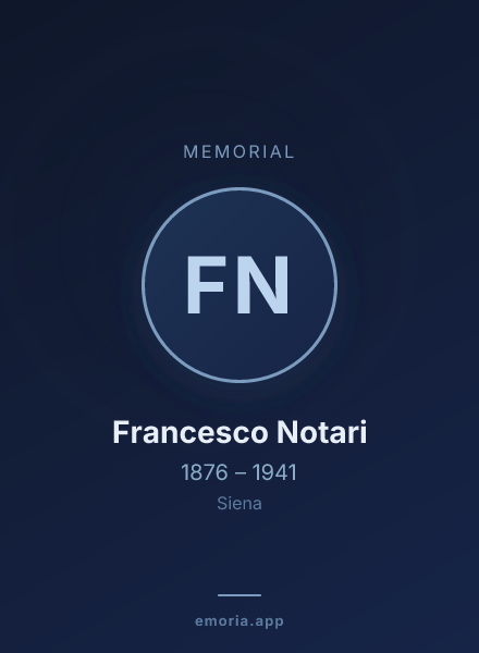 Memorial portrait of Francesco Notari