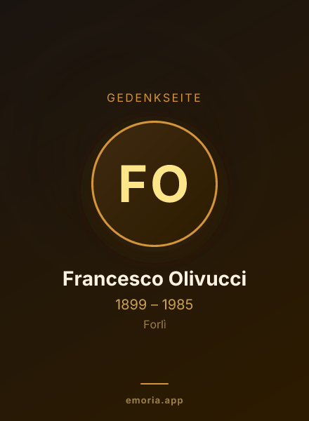 Gedenkportrait von Francesco Olivucci