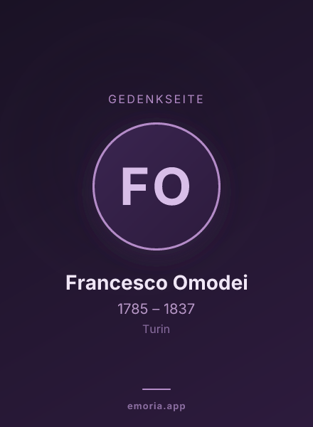 Gedenkportrait von Francesco Omodei