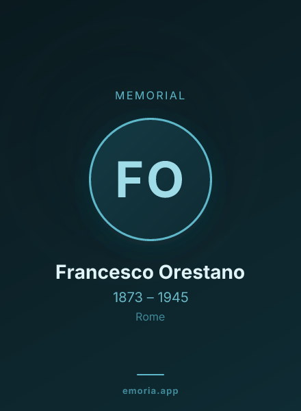 Memorial portrait of Francesco Orestano