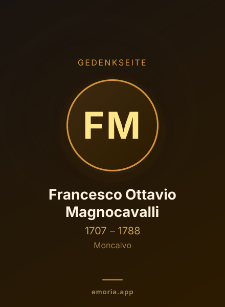 Gedenkportrait von Francesco Ottavio Magnocavalli