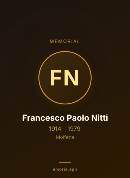 Memorial portrait of Francesco Paolo Nitti