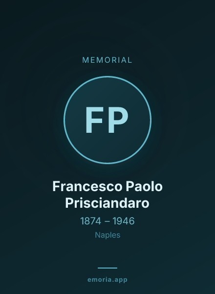 Memorial portrait of Francesco Paolo Prisciandaro