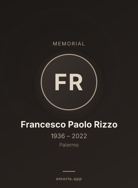 Memorial portrait of Francesco Paolo Rizzo