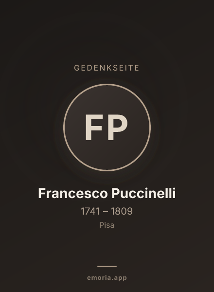 Gedenkportrait von Francesco Puccinelli