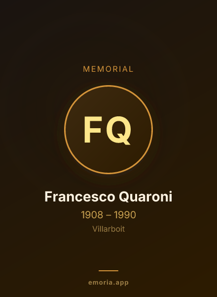 Memorial portrait of Francesco Quaroni