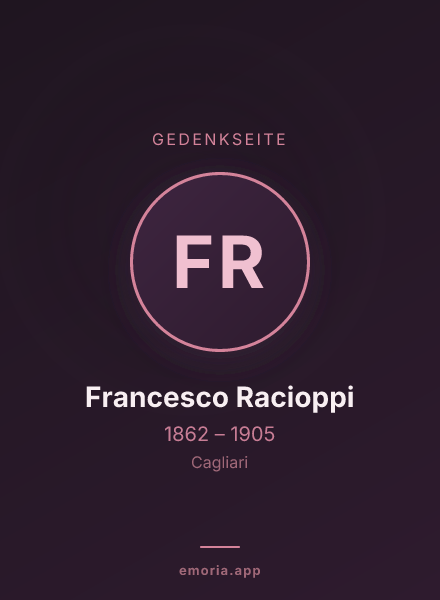Gedenkportrait von Francesco Racioppi