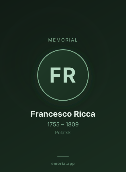 Memorial portrait of Francesco Ricca