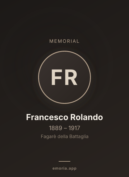 Memorial portrait of Francesco Rolando