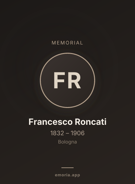 Memorial portrait of Francesco Roncati