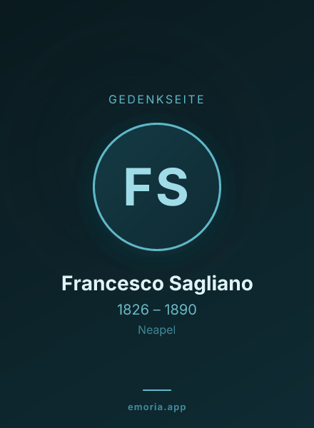 Gedenkportrait von Francesco Sagliano