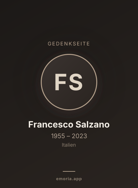 Gedenkportrait von Francesco Salzano
