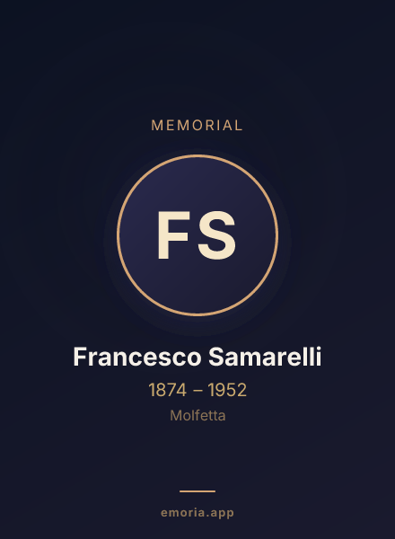 Memorial portrait of Francesco Samarelli