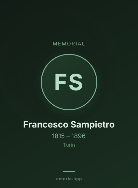 Memorial portrait of Francesco Sampietro