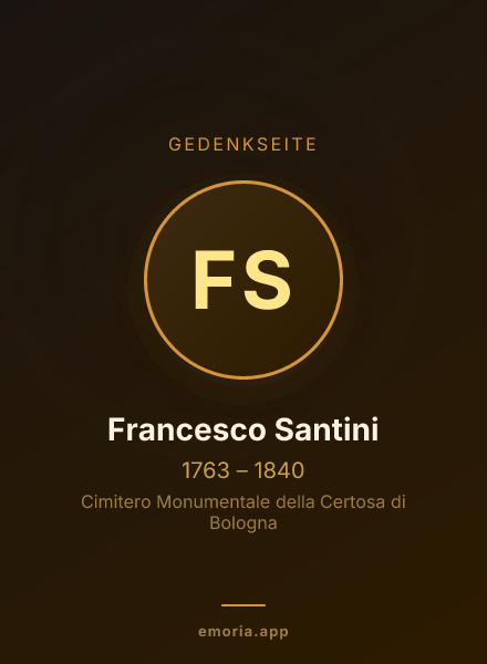 Gedenkportrait von Francesco Santini