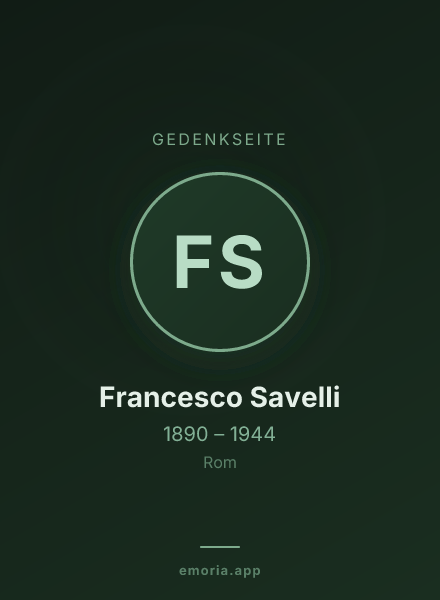 Gedenkportrait von Francesco Savelli