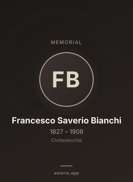 Memorial portrait of Francesco Saverio Bianchi