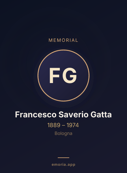 Memorial portrait of Francesco Saverio Gatta