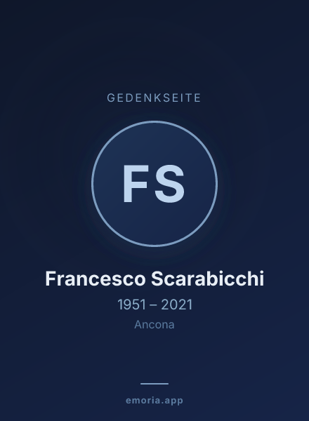 Gedenkportrait von Francesco Scarabicchi