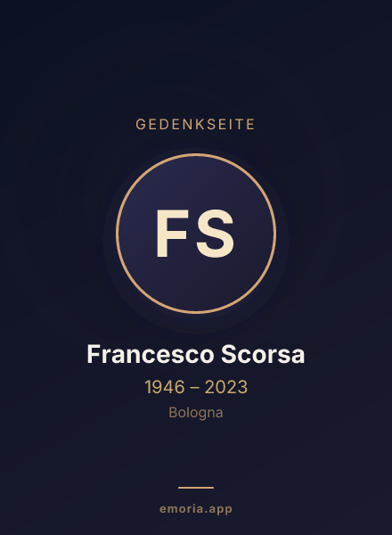 Gedenkportrait von Francesco Scorsa