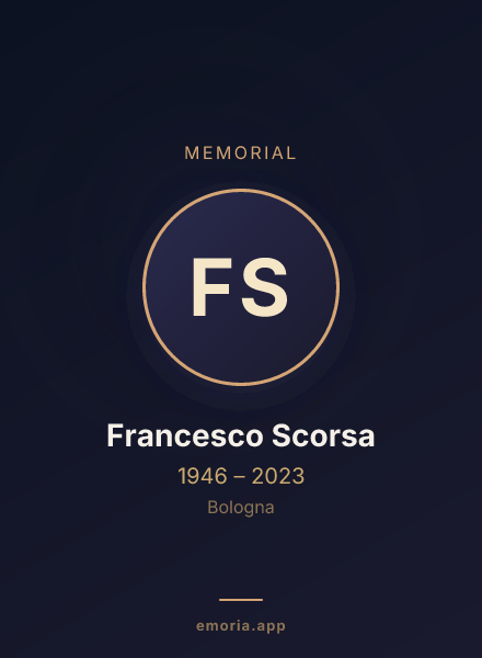 Memorial portrait of Francesco Scorsa