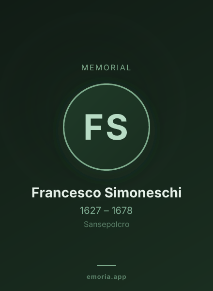 Memorial portrait of Francesco Simoneschi
