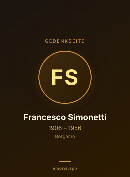 Gedenkportrait von Francesco Simonetti