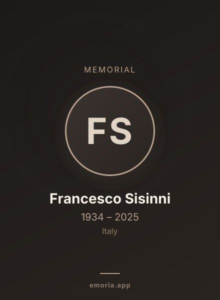 Memorial portrait of Francesco Sisinni