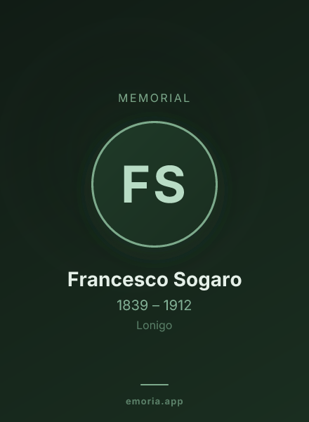 Memorial portrait of Francesco Sogaro