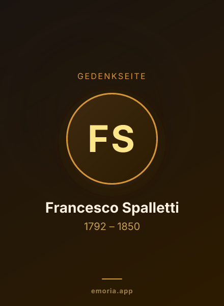 Gedenkportrait von Francesco Spalletti