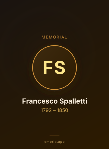 Memorial portrait of Francesco Spalletti