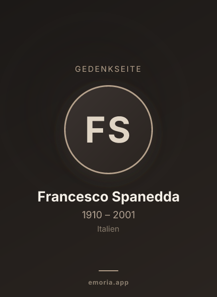 Gedenkportrait von Francesco Spanedda